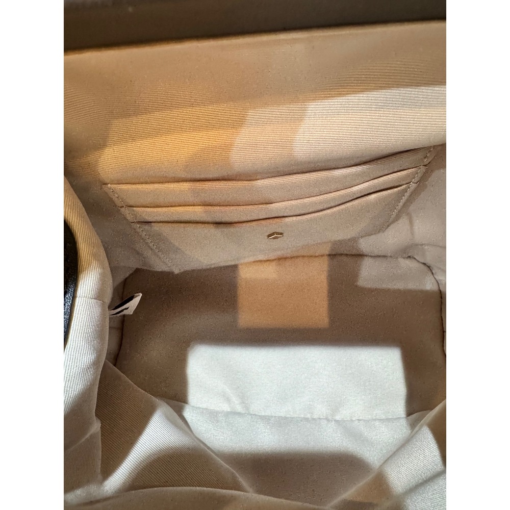 Kate Spade Remedy Spade Flower Jacquard Small Top Handle Bag Navy Blue Cream - Picture 13 of 14